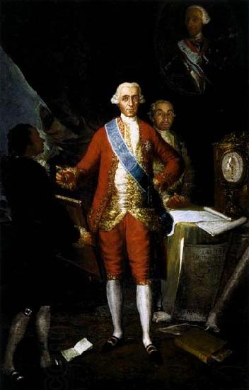Francisco de goya y Lucientes The Count of Florida blanca oil painting picture